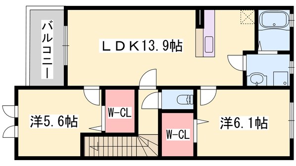 相野駅 徒歩154分 2階の物件間取画像